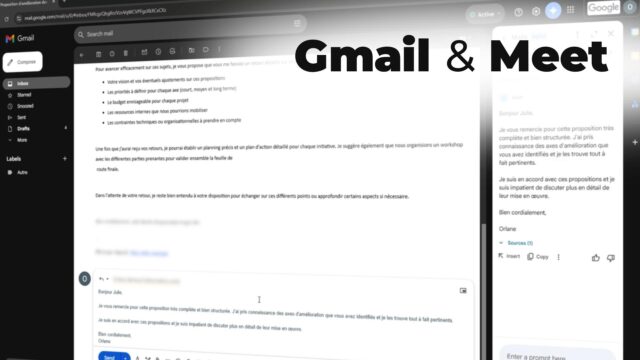 Gmail + Meet : optimiser vos emails et réunions grâce à l’IA Gemini